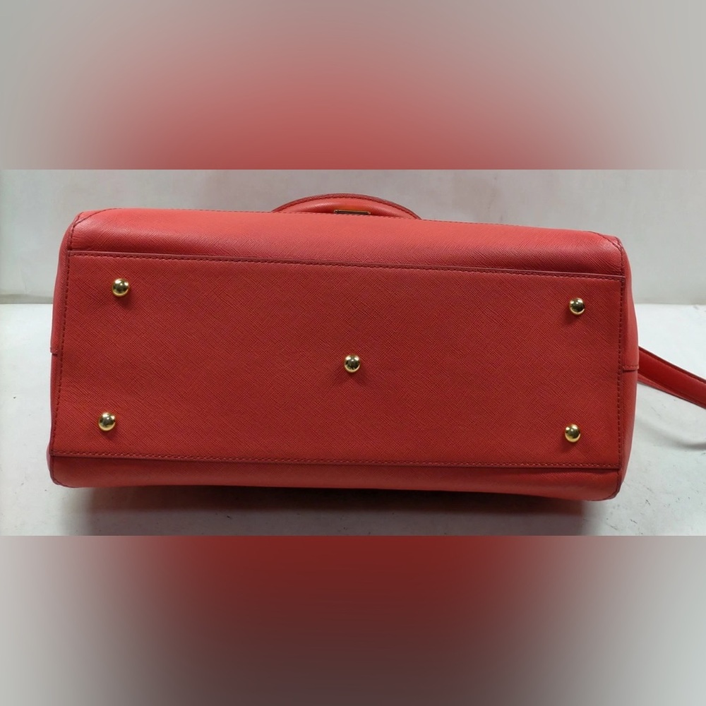 MCM Nuovo Leather Satchel Shoulder Crossbody Tote Pink - Picture 4 of 9